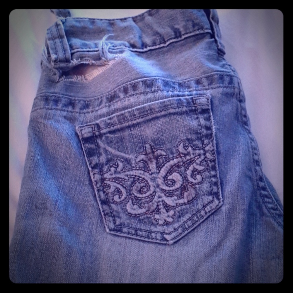 GUESS VINTAGE ripped denim flare